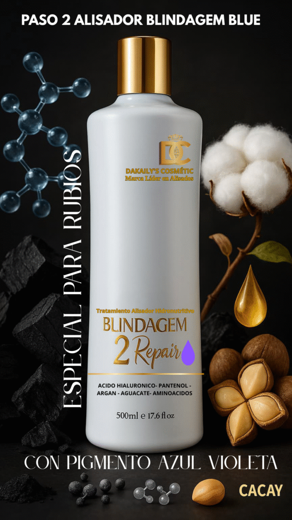 Alisado BLU para cabellos rubios Alisado Gold Blue De DAKAILY'S COSMÉTIC